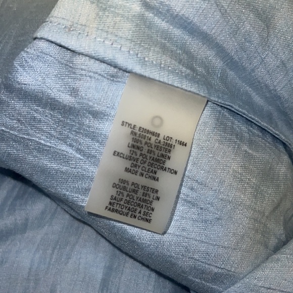 Soft blue Embroidered Dress - Picture 10 of 10